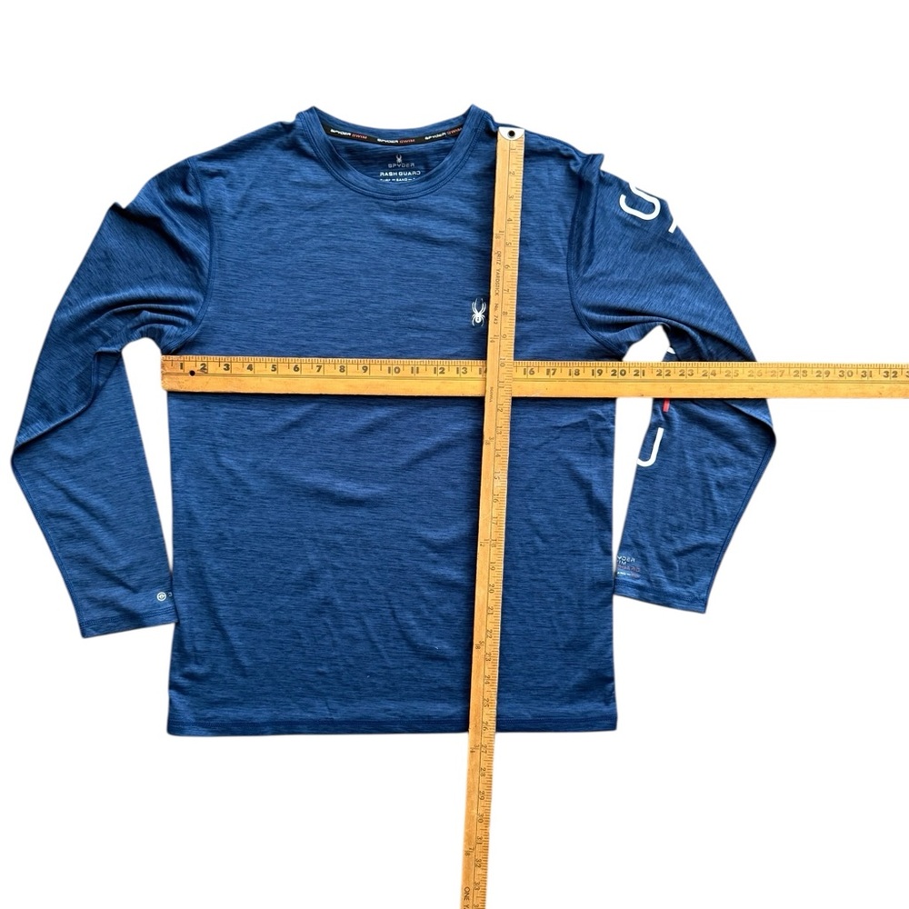 Spyder Swim Blue Rash Guard - Picture 4 of 6